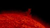 NASA video shows a giant churning tornado on the sun as tall as 14 Earths, hurling plasma into space