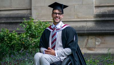 Student paralysed from waist down after falling from tree graduates as doctor