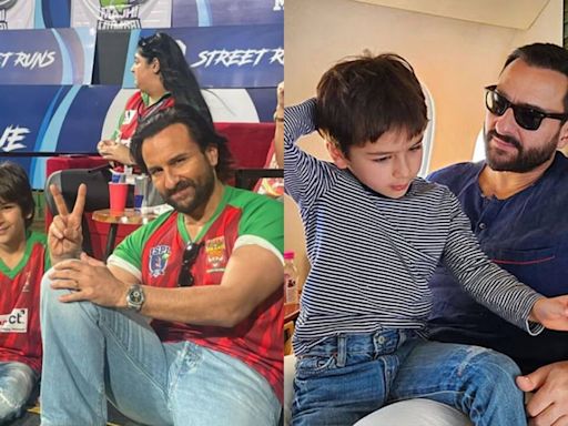 Saif Ali Khan and son Taimur’s heart-warming cricket video takes the internet by storm