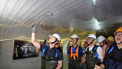 視察雨水下水道 蔣萬安：逐步提高北市降雨容受力