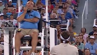 Cincinnati Open star sparks social media backlash after 'insane' umpire call