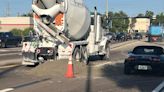 Cement spill blocks two lanes of traffic Thursday morning, Fort Myers police says