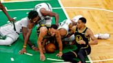 Marcus Smart defends Al Horford diving for loose ball in Steph Curry injury: 'Nothing dirty about it'