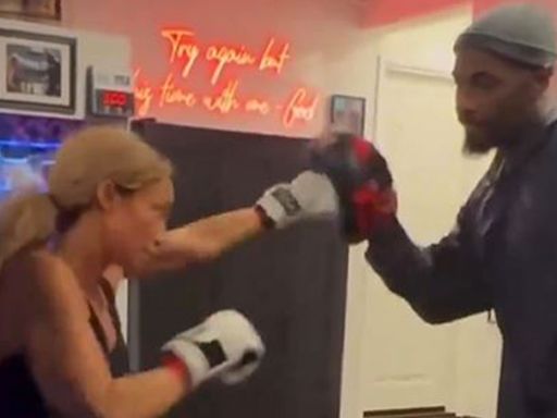 Ex-Sky Sports News presenter looks unrecognisable as she trains for boxing fight