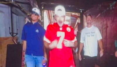 Travis Kelce and Patrick Mahomes walk Morgan Wallen out at Arrowhead