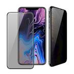 Xmart for iPhone Xs Max 6.5吋 防偷窺滿版玻璃保護貼-黑