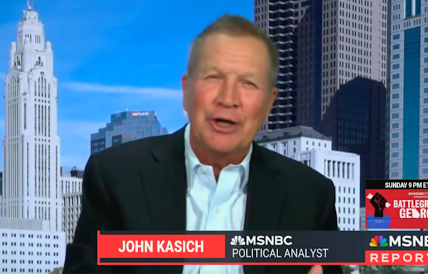 Anti-Trump Kasich stuns MSNBC host by saying there's 'real possibility' Biden won't be candidate