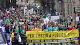 La huelga de educación en València, en imágenes