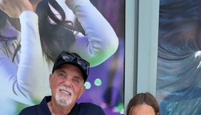 The Piano Man, Billy Joel, out on the town with his daughter in West Palm Beach
