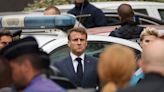Watch: Macron and wife attend funeral of French teacher killed in high school knife attack