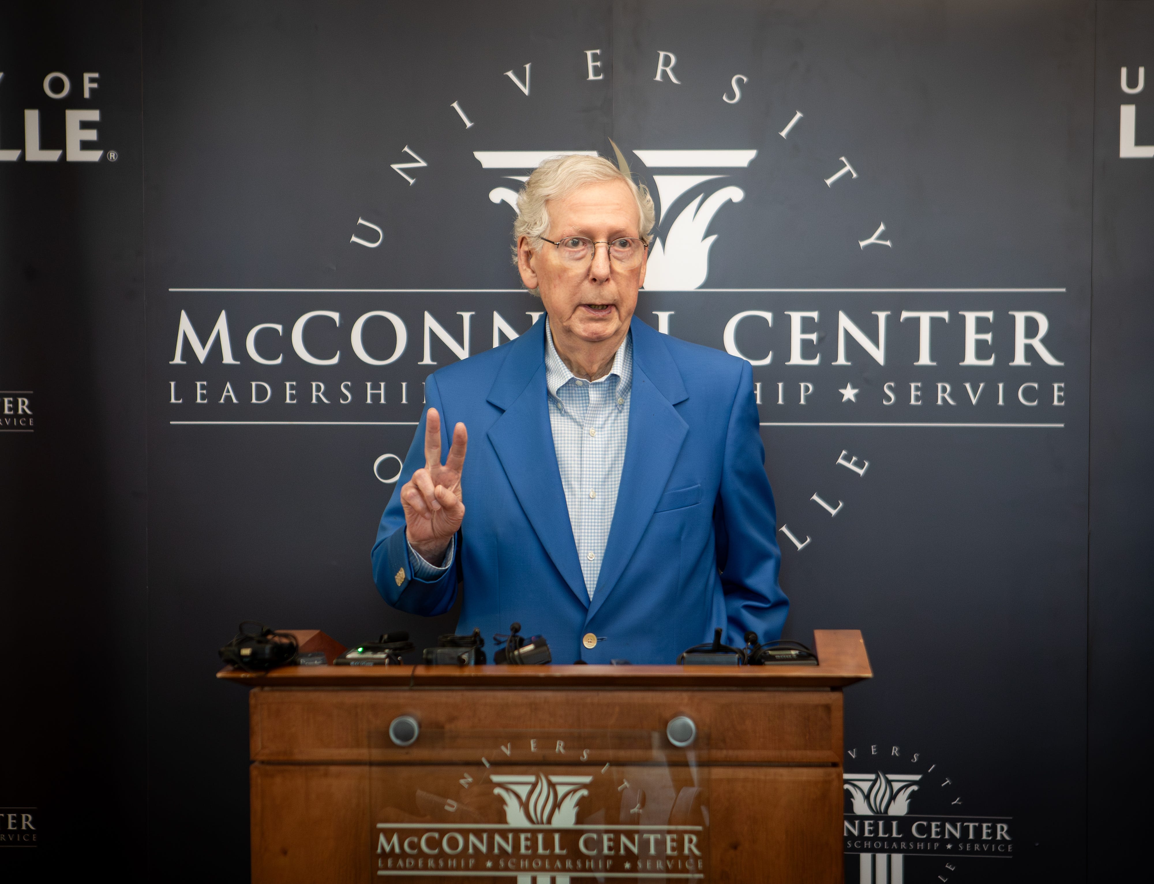 Mitch McConnell disturbed by antisemitism on campuses, continues push against isolationism