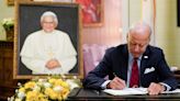 Biden honors Pope Benedict XVI at embassy in Washington