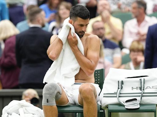 Djokovic se la jugó con su rodillera en Wimbledon: "Hablé con la presidenta"