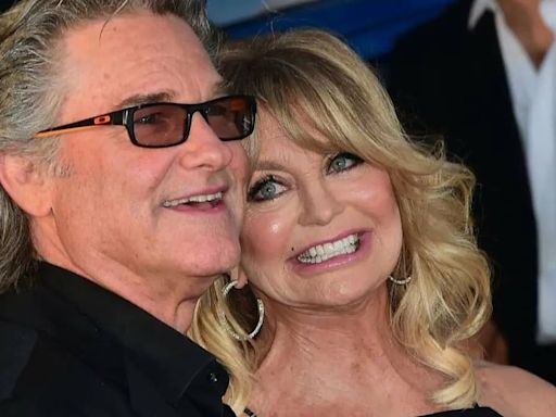 Goldie Hawn and Kurt Russell's grandson Buddy, 3, steals the show in rare family photo with baby brother