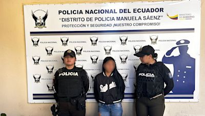 Nuera de Colón Pico fue detenida en San Roque, en el centro de Quito