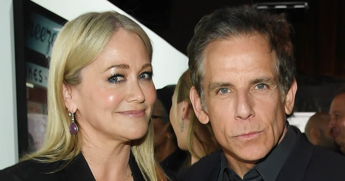 Ben Stiller and Christine Taylor pose for a rare photo with their 22-year-old daughter