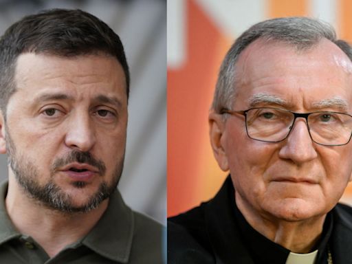 Vatican secretary of state meets Ukrainian president Zelenskyy