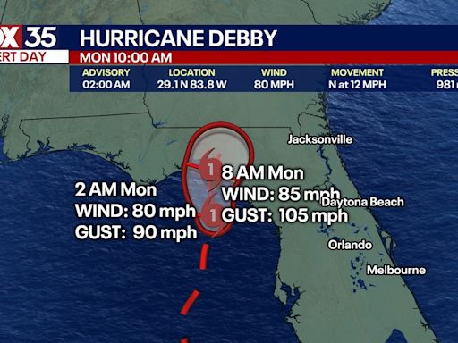 Hurricane Debby live updates: Warnings, advisories extended ahead of landfall in Florida's Big Bend