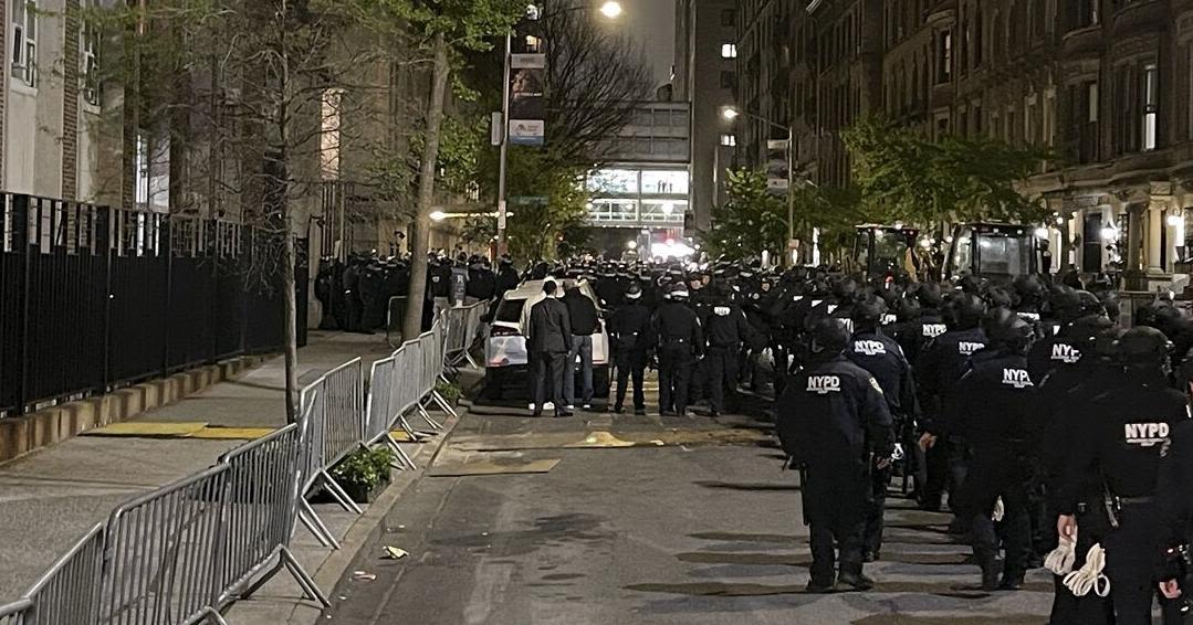 Columbia University issues shelter-in-place as police swarm New York campus protest site