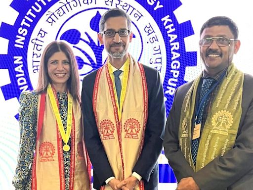 Sundar Pichai receives prestigious honorary Doctorate from IIT-Kharagpur