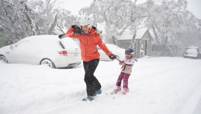 ‘Magical wintry scenes’: snow ‘just keeps coming’ at Australian ski resorts