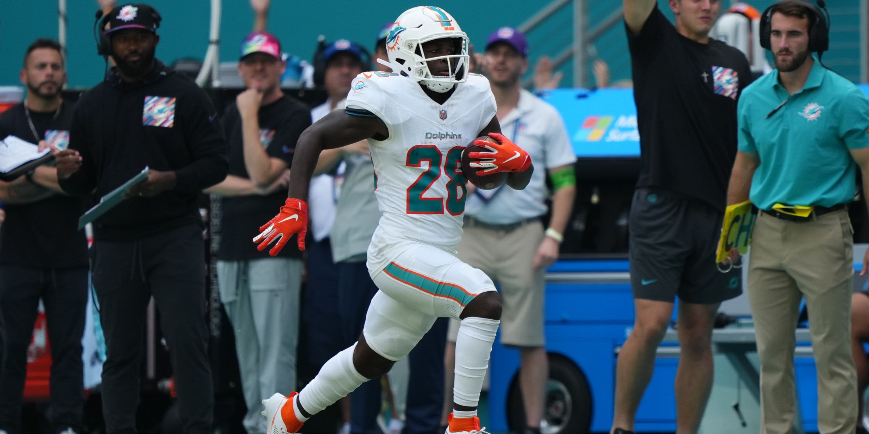 Dolphins Plan to Line up Second-Year RB at Receiver