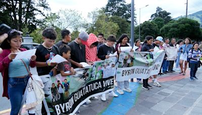 Conaie protesta en la Fiscalía por justicia para las víctimas de la represión de los paros de 2019 y 2022