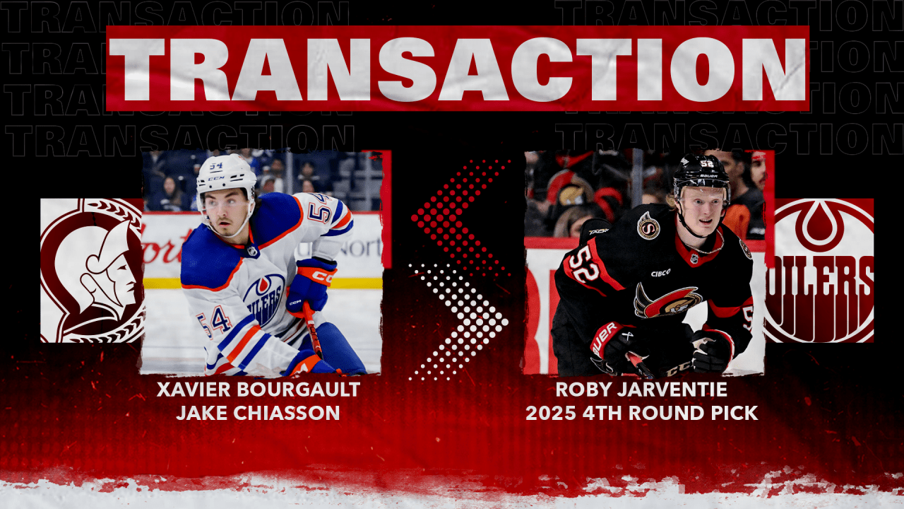 Senators acquire Bourgault and Chiasson from Edmonton | Ottawa Senators