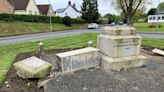 War memorial toppled after being 'hit by car'