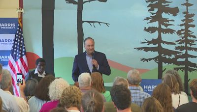 Kamala Harris' husband stops in Maine for campaign events in VP's bid for president