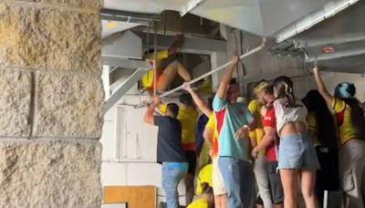 Fans break into stadium through air vents to get in without tickets