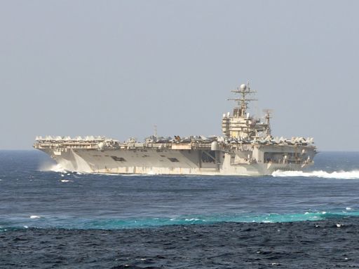 The US Navy is on its fourth aircraft carrier as its warships react to fighting in the Middle East