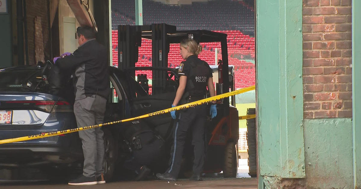 Car ends up inside Fenway Park; driver hospitalized