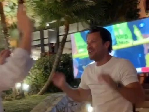 Celebs go wild for Euro win – as Mark Wright starts England chant in busy restaurant and Olly Murs goes wild at Boxpark