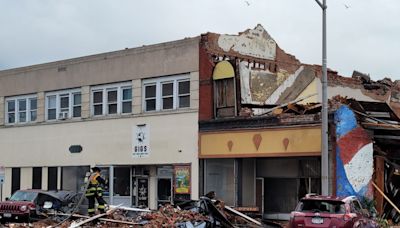 New York town suffers heavy damage from apparent tornado as deadly severe storms rake Northeast