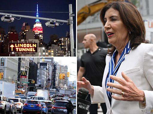 Gov. Hochul hasn’t canceled congestion pricing, so she can’t be sued over its halt, her lawyers say