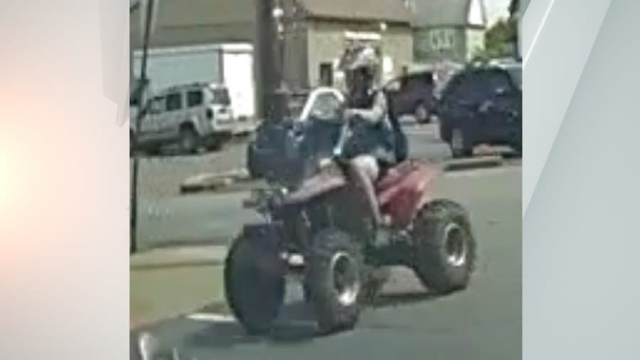 ATV rider wanted for alleged police chase