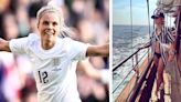 Lioness Rachel Daly looks so strong enjoying a 'well-deserved' holiday