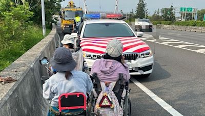 三婦人騎電動輔助代步車誤闖國道嘉義水上段 幸未發生意外 警開罰單