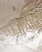 Snow on Sand near Dunhuang, China : Image of the Day