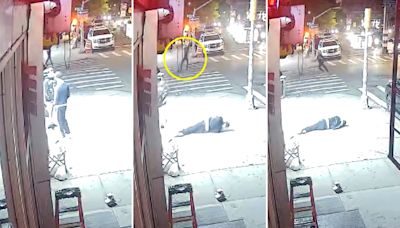 VIDEO: 2 men fatally shot, survivor wounded by stray bullet, by Manhattan gunman