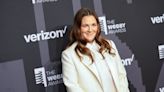 Drew Barrymore Is Angelic in White Suit & Tie With Platforms at 2022 Webby Awards