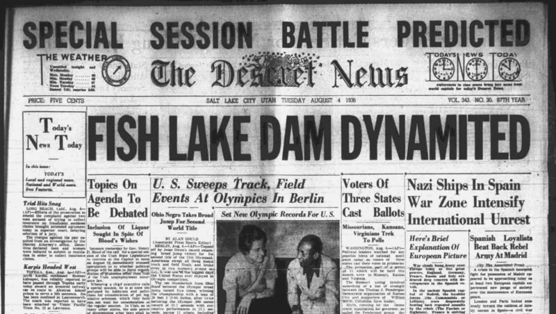 Deseret News archives: American Jesse Owens started his gold medal sweep in Berlin Olympics