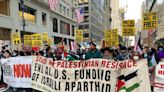 曼哈頓1500人上街挺巴勒斯坦 籲以哈停火