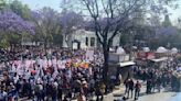 Mitin por aniversario de la Expropiación Petrolera en el Zócalo