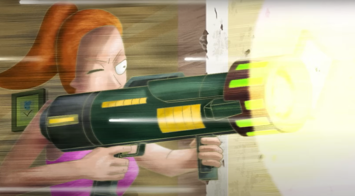 NEW LOOK: Rick and Morty: The Anime Previews Ridiculous Gun Fight