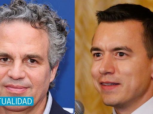 Daniel Noboa respondió a Mark Ruffalo (Hulk) en X