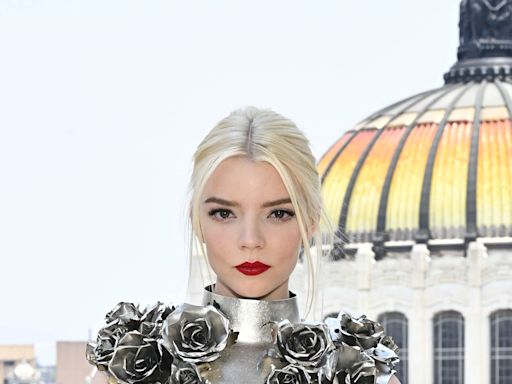 Anya Taylor-Joy Is a Statuesque Beauty in a Metal Minidress That Sculpts to Her Body