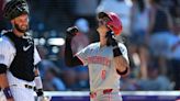 Reds rally to finish off sweep of Rockies by scoring six runs in the ninth