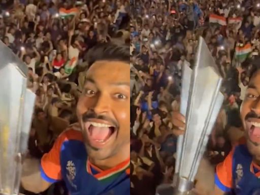 Hardik Pandya Receives Hero's Welcome At Wankhede Months After Being Booed By The Crowd- Watch